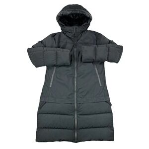 Lululemon Cold As Fluff Parka Womens 8 Black Down Puffer Jacket Hooded Full Zip